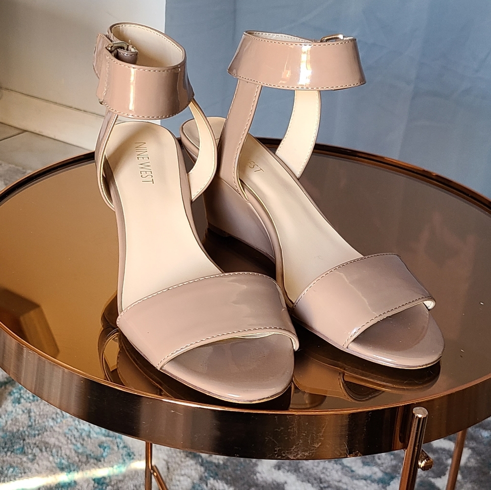 Nine West Nude Heeled Sandals